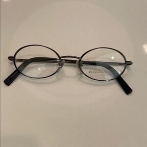 Donna Karan Black Oval Eyewear